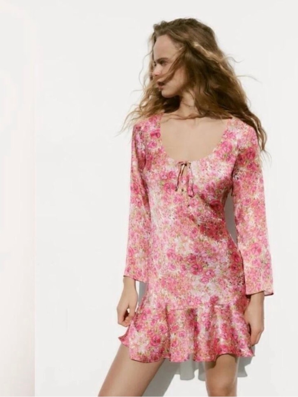 Zara Floral Print Mini Dress